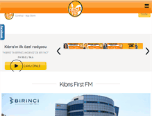 Tablet Screenshot of kibrisfirstfm.net